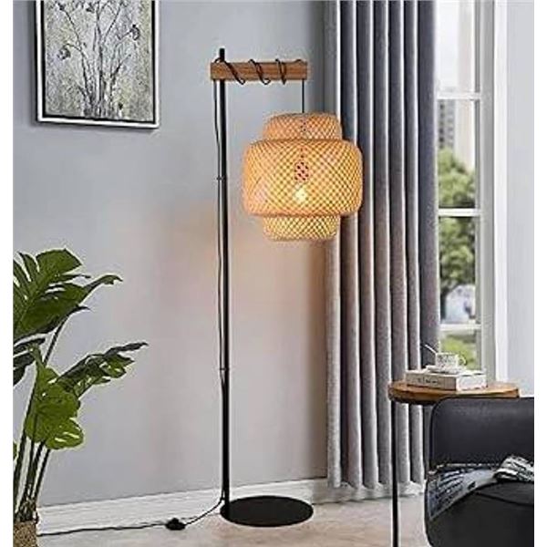 Focobus Modern Rattan Floor Lamp