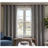 Image 1 : White Textured Curtain Panels