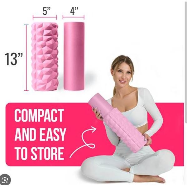 REVONS Foam Roller 2 in 1 Pink