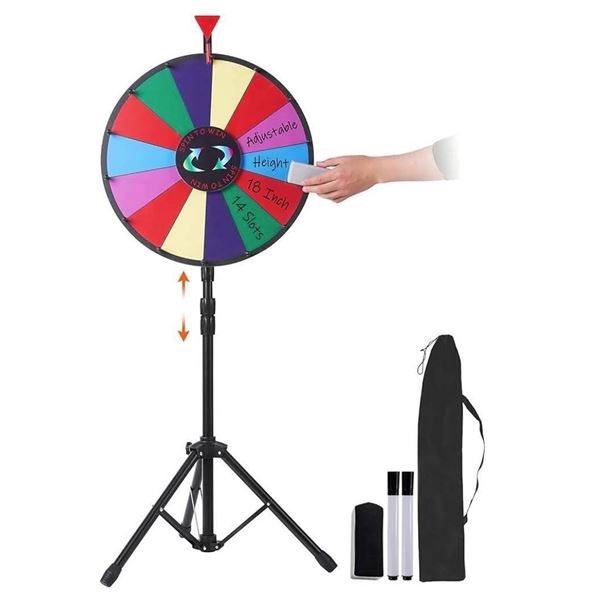 18in Tabletop Spinning Prize Wheel