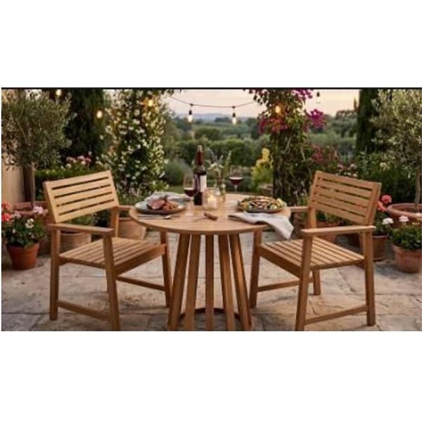 Bali Bistro Set 3-Piece TS25321 Wooden Table and Chairs