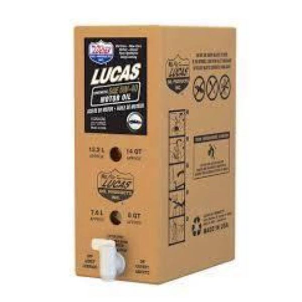 Lucas SAE 10W-60 Synthetic Motor Oil, 6-Gallon Quantity