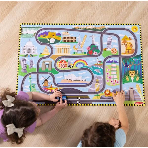 Melissa & Doug 48-Piece Tracks Floor Puzzle