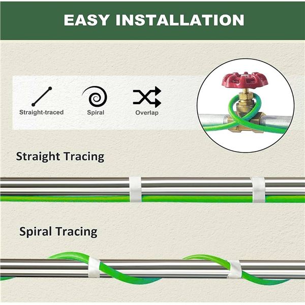 MAXKOSKO 120V Pipe Heating Cable 60'