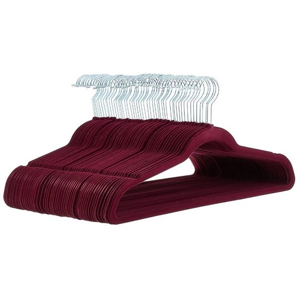 Amazon Basics Velvet Hangers, 100 Pack