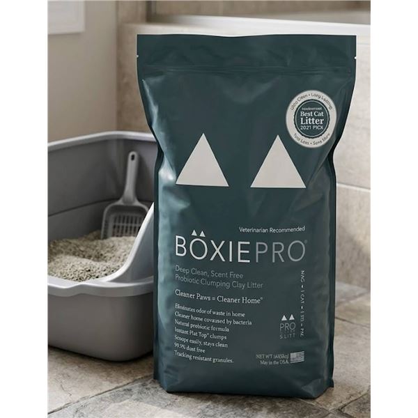 BoxiePro Probiotic Clumping Cat Litter, 16lb