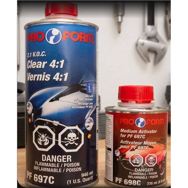 Pro Form PF 697C Clear and PF 698C Activator