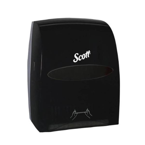 Scott Manual Hand Towel Dispenser, Model 46253, Smoke/Purple Hub