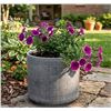 Image 1 : Rivet Mid-Century Ceramic Planter with Stand 10"