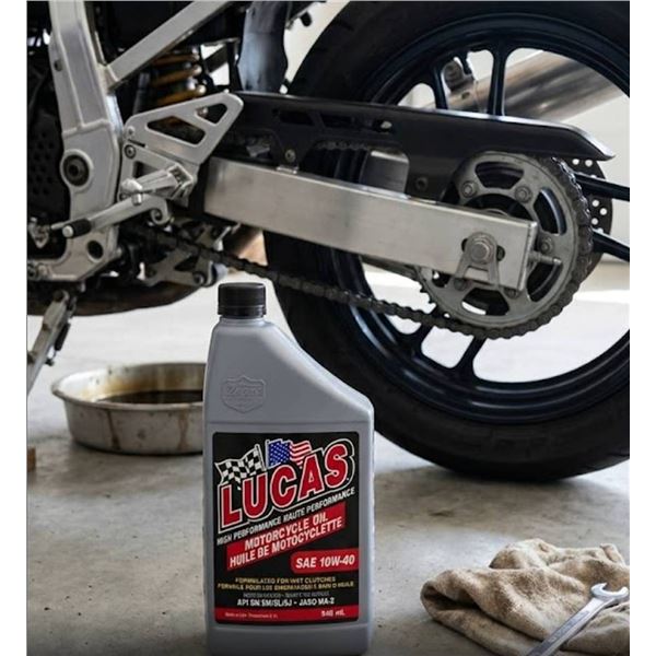 Lucas Motorcycle Oil SAE 10W-40, 946ml, 6 pcs
