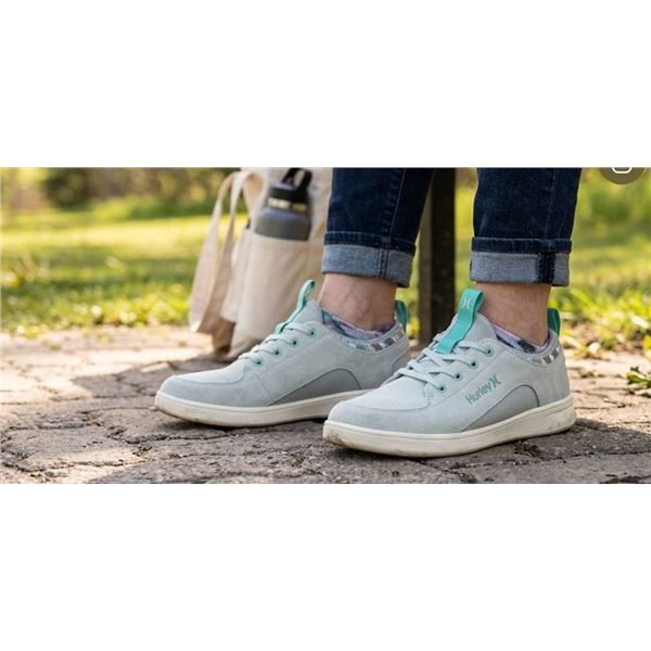 Hurley Grey/Green Shoes, Size 10