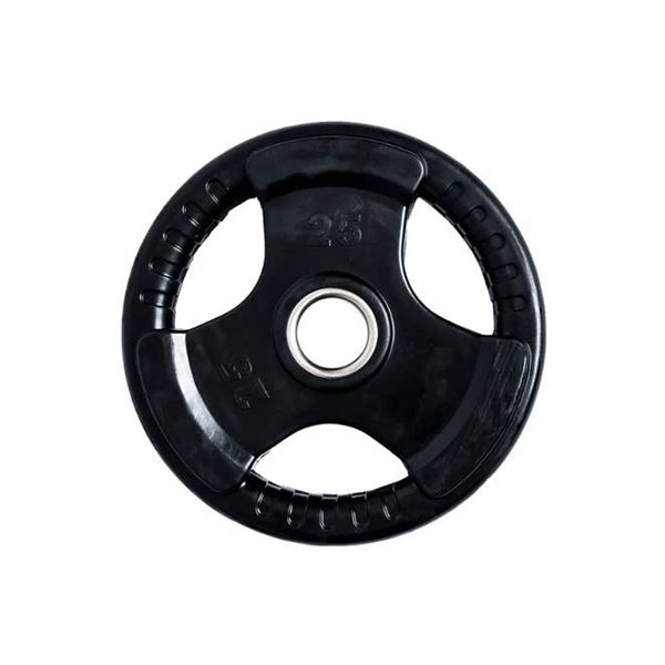 Pack of 2 - Rubber Olympic Grip Plate 25LB