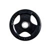 Image 1 : Pack of 2 - Rubber Olympic Grip Plate 25LB