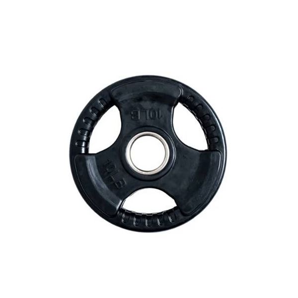 Pack of 2 - Rubber Olympic Grip Plates 10lb