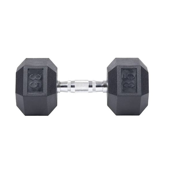 Orion 35 lb Rubber Hex Dumbbell
