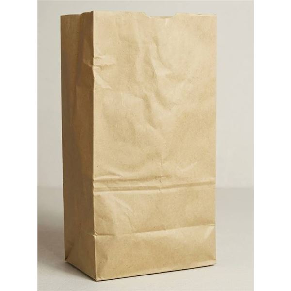 Lot of 300 - Five Guys FGHB Recyclable Paper Bags 12"x7"x13"