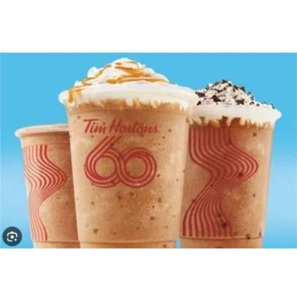Tim Hortons 60th Anniversary Medium Cold Beverage Cups (1000 Cups)