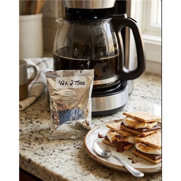 S'mores Flavored Regular Coffee, 42 Packs x 2.75oz