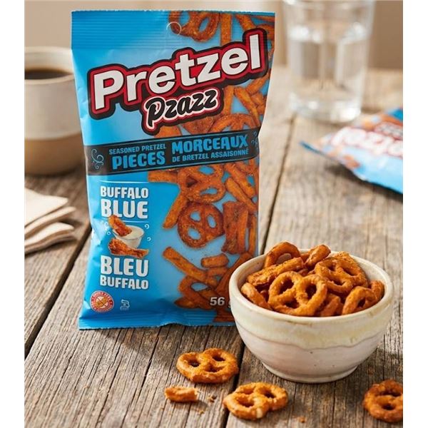 Pretzel Pzazz 56g Buffalo Blue Cheese, 12pk