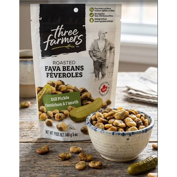 Three Farmers Dill Pickle Fava Beans 140g
