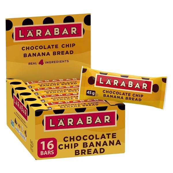 LÄRABAR Chocolate Chip Banana Bread Bars 2 x