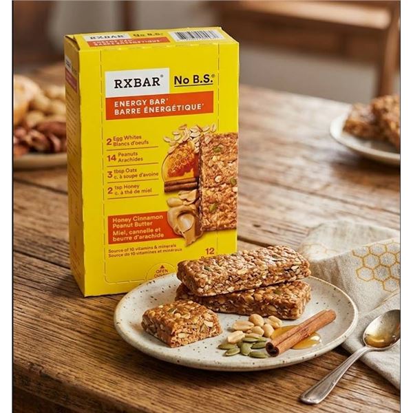 RXBAR Honey Cinnamon Peanut Butter Bars 12ct