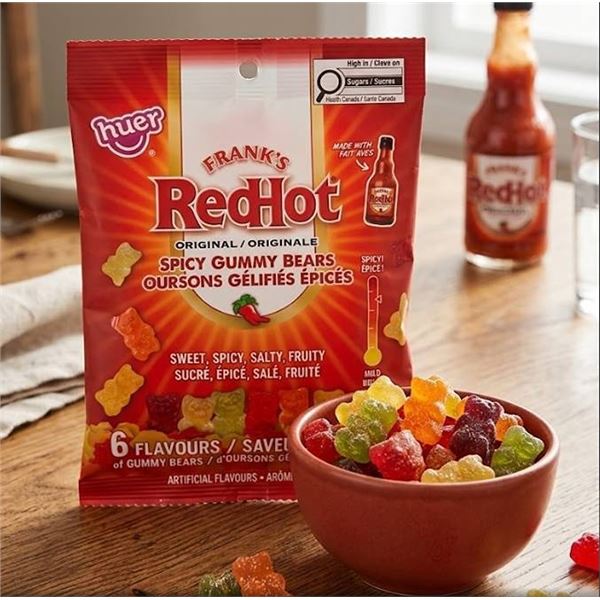 Frank's RedHot Spicy Gummy Bears 12x100g