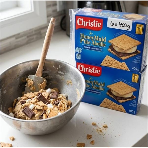 6 Boxes Christie Honey Maid Wafers, 400g Each