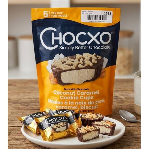 Chocxo Coconut Caramel Cookie Cups