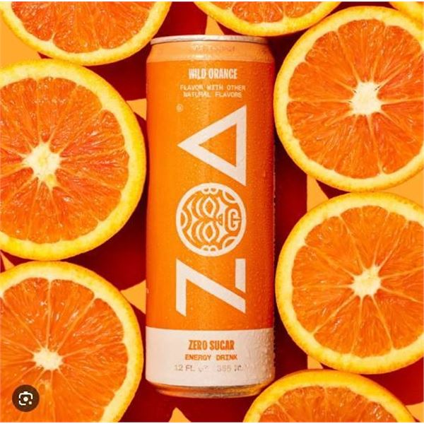 ZOA Wild Orange Energy Drink 12x355mL