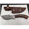 Image 2 : Damascus Steel Knife with Sheath
