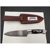 Image 3 : Damascus Steel Chef Knife with Sheath