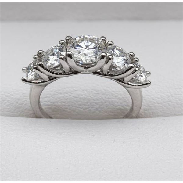 $2,100.00-3.60 CT TW GRA CERTIFIED ROUND BRILLIANT CUT MOISSANITE STONES VVS D COLOR WITH THE 5 MOIS
