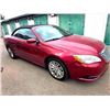 Image 2 : 2012 Chrysler 200 Convertible Red -ESTATE VEHICLE