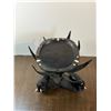 Image 2 : Hand-Carved Elephant Pedestal Ashtray