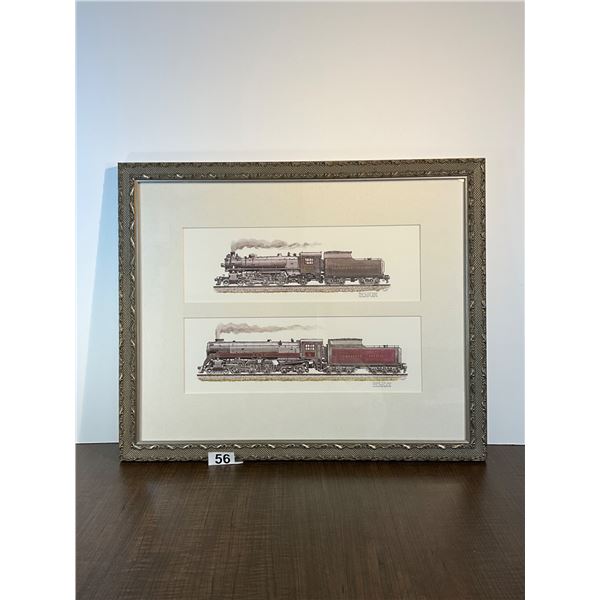 Framed Canadian Pacific Railway Locomotive Prints – Cam King (1974)