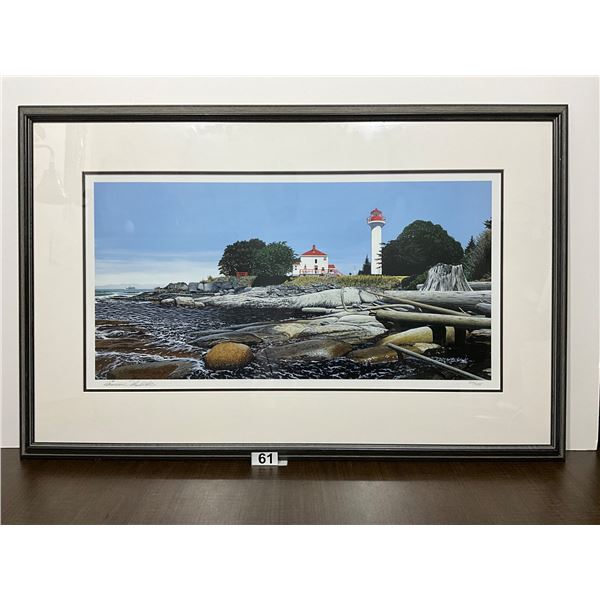 Cameron Thurbide Signed & Numbered Lighthouse Print – Framed (Edition 102/475)