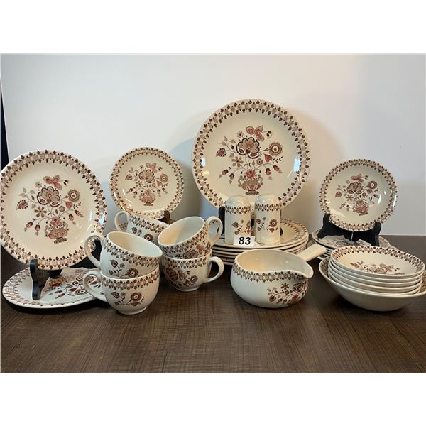 Johnson Bros. "Jamestown" Staffordshire Old Granite Dinnerware Set – Made in England