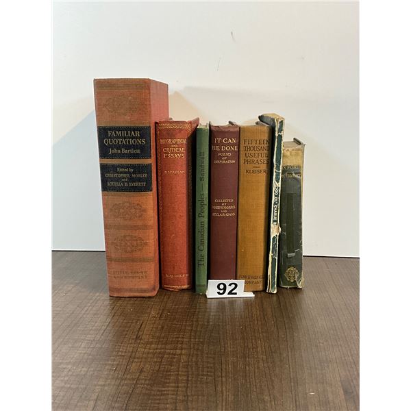 Collection of Vintage Reference, Literature & Classic Books