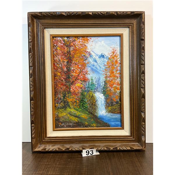 Original Framed Landscape Oil Painting by Al Johnston