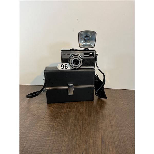 Zeiss Ikon Ikomatic A 126 Film Camera with Flash & Carrying Case