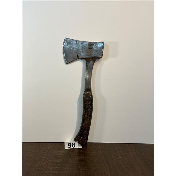 Vintage Single-Bit Belt Axe with Wrapped Handle