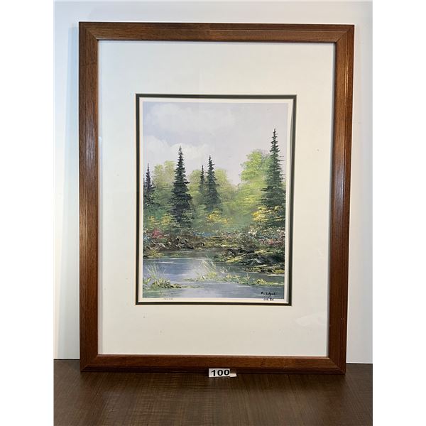 R. Schaal Ltd. Ed. Framed Limited Edition Landscape Print (1924/1950)