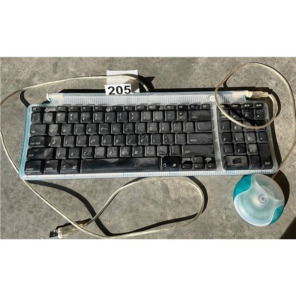 Apple USB Keyboard & Hockey Puck USB Mouse (Blueberry)