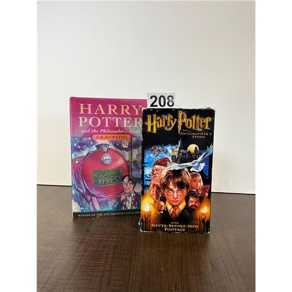 Harry Potter & the Philosopher's Stone Hardcover & VHS