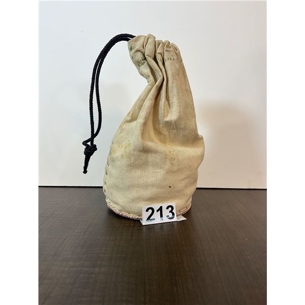 Vintage Glass Marbles in Cloth Storage Bag