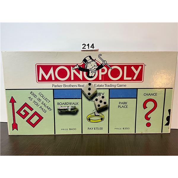 Parker Brothers Monopoly Board Game (1985) – Complete