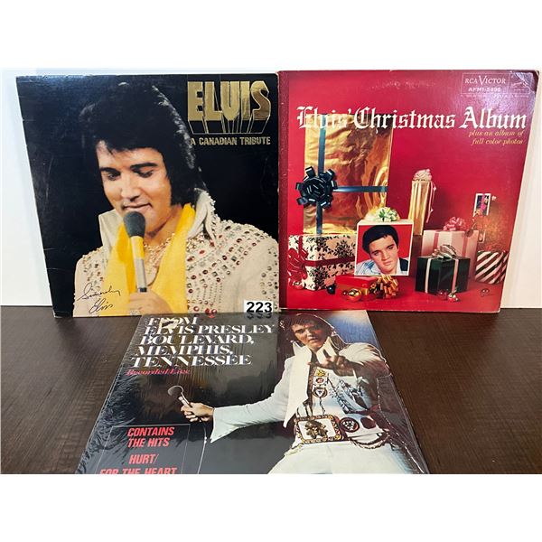 Elvis Presley LP Record Collection (4) – Colored Vinyl & Sealed Album