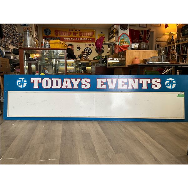 All Fun "Today's Events" Message Board Sign – Victoria, BC – 9 ft
