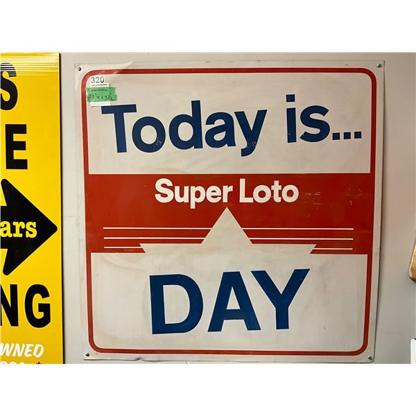 BC Lottery Corporation "Super Loto" Retail Display Sign